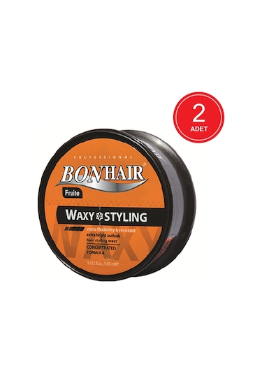 Bonhair Profesyonel Waxy Styling Fruite Wax 2 x 150 ML