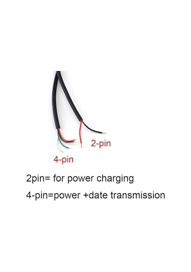 2-pin 4-pin Tel Hattı Mikro Usb Diy 2.0 Erkek Kadın Tip-c C Şarj Kablosu Güç Kaynağı Konnektör Uzatma Tamir Kablosu 4pin Mirco Male