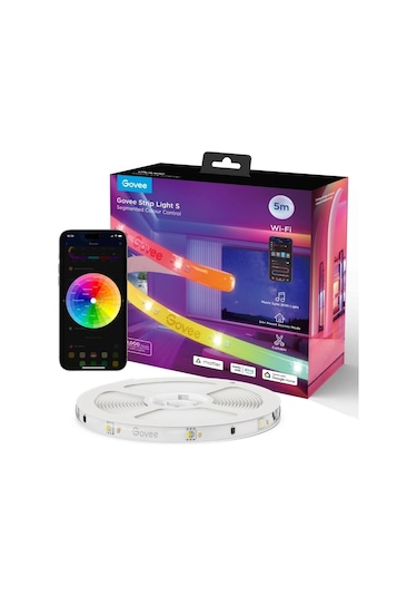 Govee Şerit Işık S Wi-fi Ve Bluetooth Destekli, Alexa Ve Google Assistant Uyumlu H612acd1 Çok Renkli