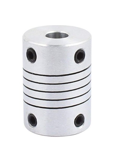 Leasetake 6mm İla 8mm Şaft Bağlantısı 25mm Uzunluk 18mm Çap Adım Motor Bağlantısı Alüminyum Alaşımlı Bağlantı Konnektörü 3d Yazıcı Cnc Makinesi Dıy Kodlayıcı