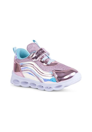 Buckhead Trıo Shıny Hologram Kız Çocuk Sneaker Buck4246 Pembe - Mavi