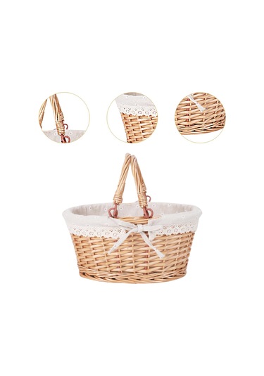 Homyl Çiftlik Evi Bahçe Düğünü Için Tutamak Rattan Beyaz