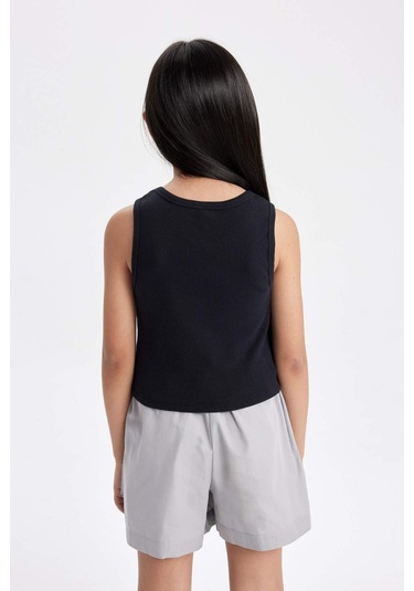 DeFacto Kız Çocuk Bisiklet Yaka Baskılı Atlet C4943A824SMBK81