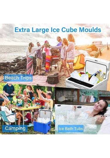 Wondernest Kalıbı, Jialan İçin Ekstra Dondurucu Buz Büyük Bloğu Adet 2 Wx Çok Renkli