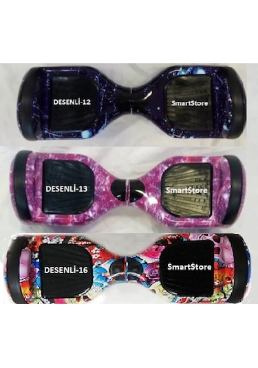 Smartstore Desenli Smart Scooter Elektrikli Kaykay Hoverboard Grafiti A.Dnge
