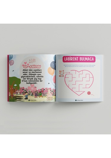 Okul Öncesi İçin Esmaül Hüsna Ajandam Çok Renkli