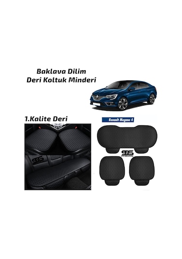 Renault Megane 4 Siyah Deri Oto Koltuk Minderi