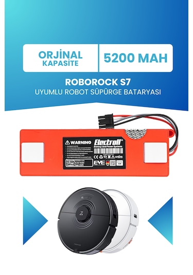 Roborock S7 Uyumlu Batarya 5200mah