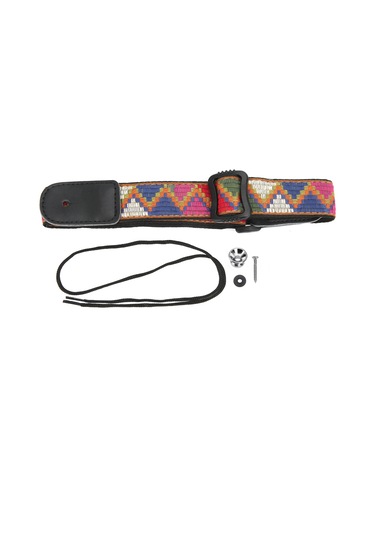 Ukulele Askısı Naylon Kemer Deri Baş Askıları Son Düğmeli Müzik Aleti Aksesuarları Stil 1