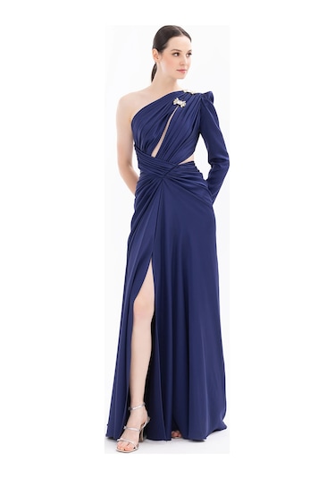 İlmio Bayan Abiye Elbise 3841003 Lacivert Lacivert İlmio Bayan Abiye Elbise 3841003 Lacivert Lacivert