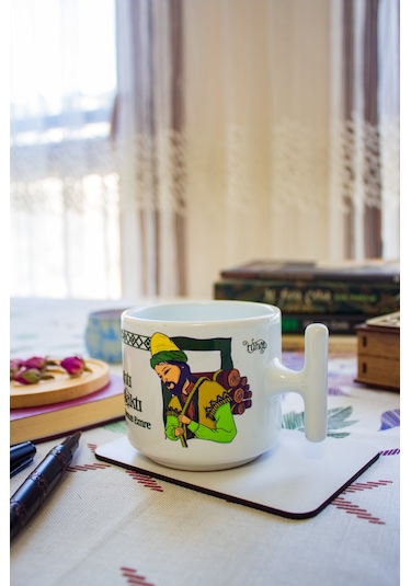 Gönül Çalabın Tahtı T Kulplu Seramik Kupa Bardak