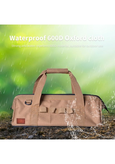 Geeksen Dayanıklı Su Geçirmez Kamp Çadırı Aksesuar Çantası - Çok Amaçlı Organizatör Kum