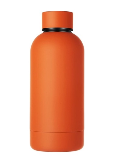 Rogfer Çift Paslanmaz Çelik Yalıtım Kupası 350ml Mini Kupası Cinnabar Orange Gümüş Gümüş