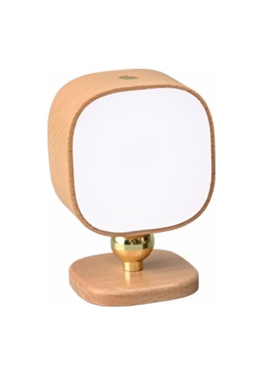 Cbtx 0604 Akıllı Mini Radar Sensör Başucu Gece Lambası Masa Lambası - Açık Kahverengi