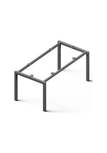 Api Design Rado Metal Ofis Çalışma Masa Ayağı Ahşap-cam-mermer İçin Uygun Siyah