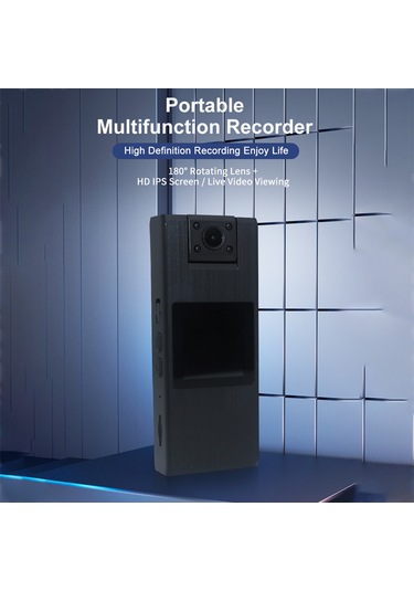 Springsun Siyah Taşınabilir 4k Hd Video Kamera, 1.5 İnç Ekran, Gömülü Mikrofon, Ev Ve Bisiklet İçin Taşınabilir Kayıt Cihazı