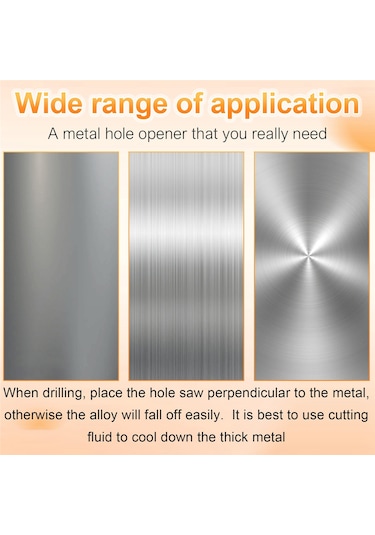 Delik Testeresi 100mm Sert Alaşımlı Genişletilmiş Delik Testeresi Metal Demir Ahşap