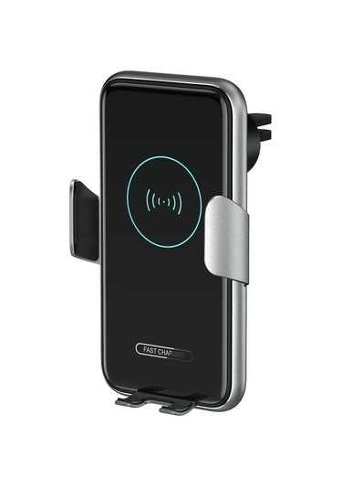 Hzl Araç Telefon Tutucu Kablosuz Hızlı Şarj Özellikli Klipsli Araç İçi Kalorifer Telefon Tutucu-413