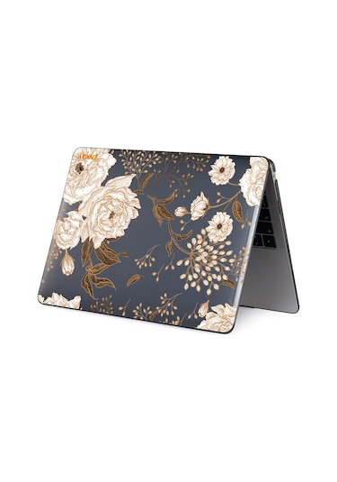 Macbook Pro 13" A1706 /A1708 /A1989 /A2159 Koruyucu Laptop Kılıfı Altın Şakayık