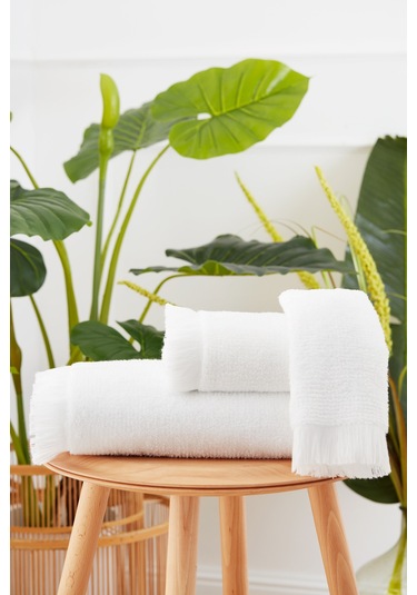 Sadem Organik Pine Havlu 50x90 Cm Beyaz