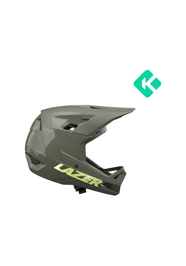 Lazer Chase Full Face Kineticore Kask Moss Green 24 L 58-60cm Siyah