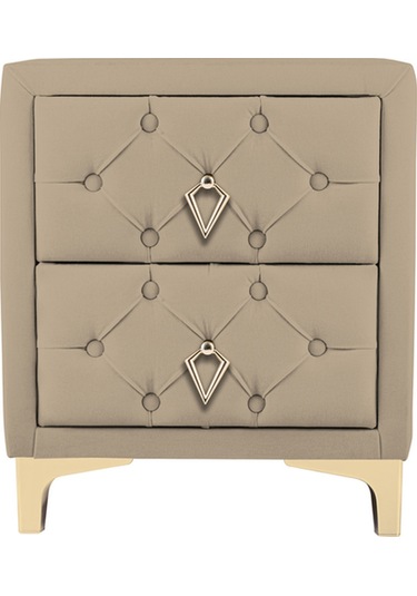 Ruby 2 Çekmeceli Komodin-gold Model Kapitoneli Yatak Odası Iki Çekmeceli Komodin&şifonyer Modelleri Bej Ruby 2 Çekmeceli Komodin-gold Model Kapitoneli Yatak Odası Iki Çekmeceli Komodin&şifonyer Modelleri Bej