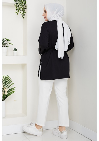 Günsel İpli Oysho Tunik 1646 - Siyah Siyah