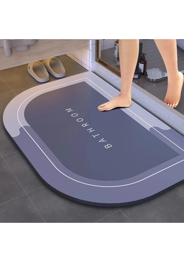 Süper Emici Banyo Duş Paspası Çok Renkli