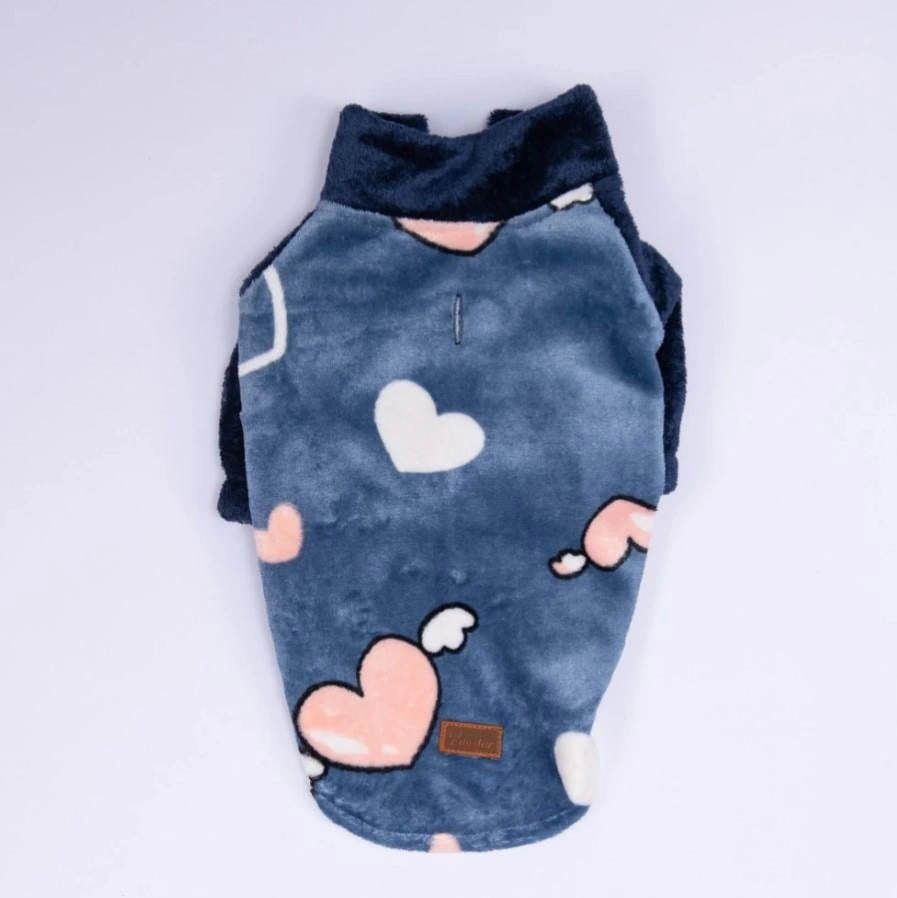 Pawstar Mavi Verona Kiss Küçük Irk Köpek Polar Ceket