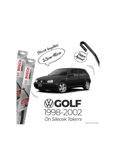 Volkswagen Golf 4 Muz Silecek Takımı 1998-2002 Bosch Aeroeco