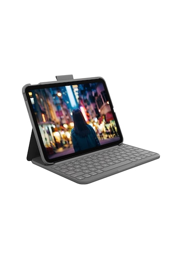 Logitech Slim Folio iPad 10. Nesil Uyumlu Türkçe Klavyeli Kılıf