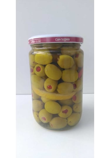 Dalgıçoğlu Biberli Zeytin Biber Dolgulu Ayvalık Yeşil Zeytin Cam 400 G
