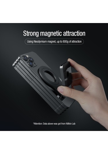 Moly Manyetik Ayarlanabilir Cbtx Nıllkın Snapflex Braket, Magsafe Uyumlu Gri Gri