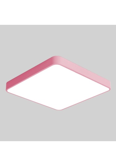 Macaron Kare Tavan Lambası, 3 Renkli Işık For 30cm Diğer Diğer