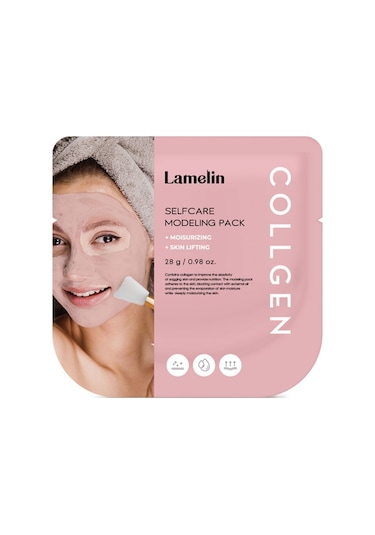 Lamelin   ve Nemlendirici Tek Kullanımlık Modelling Maske Seti Lamelin Modelling Pack