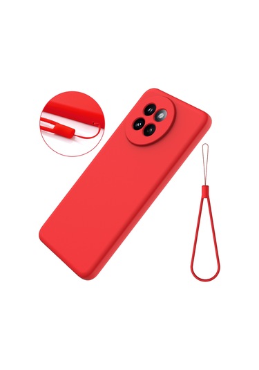 Xiaomi 14 Civi / Civi 4 Pro İçin Düz Renk Sıvı Silikon Damlamaz Tam Kapsama Telefon Kılıfı Kırmızı