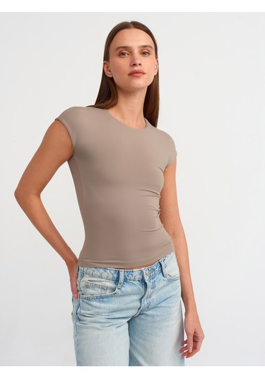 Dilvin Poliamid T-shirt Vizon