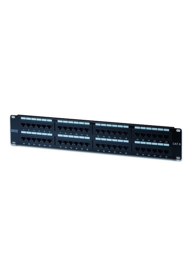 Digitus Dn-91648U 48 Port 2U Cat6 Zırhsız Lsa Utp Siyah Patch Pan