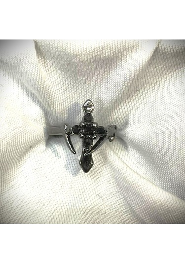 Dükkan Design Vamp Haç Yüzük Siyah