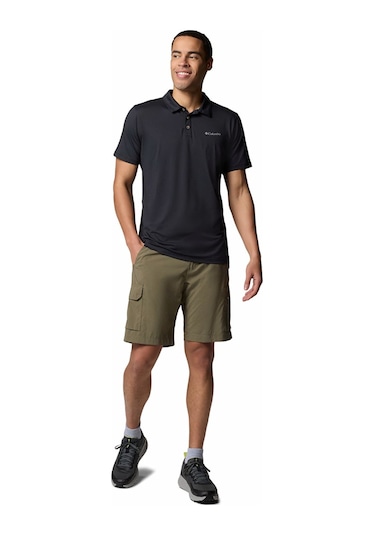 Columbia Am1495 Tech Trail Utility Polo Erkek T-shirt-32719 Siyah