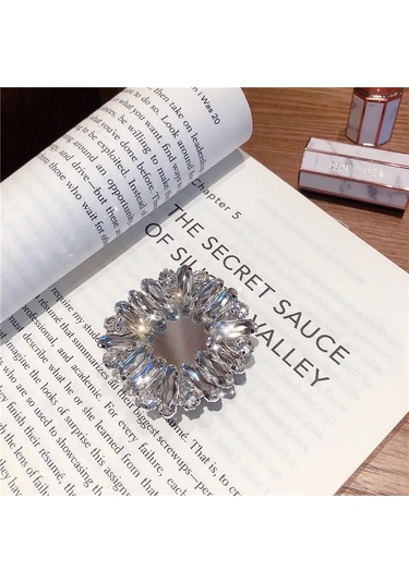 Goldenqian Lüks Elmas Inci Telefon Zil Tutucu Popüler Cep Telefonu Parmak Yüzük Katlanır Tutucu İphone Samsung Kavrama Montaj Braketi 4 4