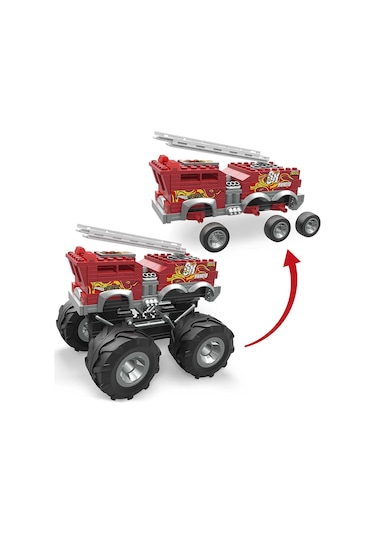 HHD19 MEGA, HW 5-Alarm Monster Truck İtfaiye Aracı, 284 parça, +5