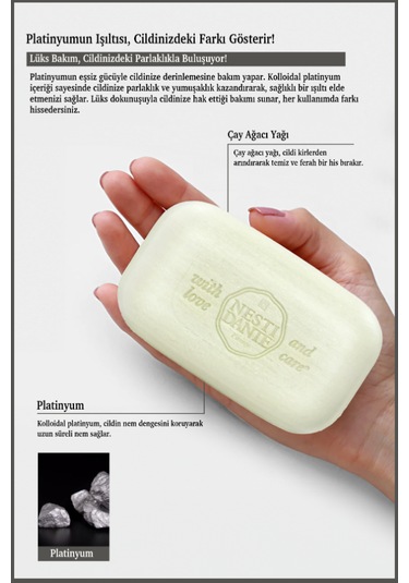 Nesti Dante Sabun Luxury Platinum Yumuşatıcı Vegan Bakım 250 Gr