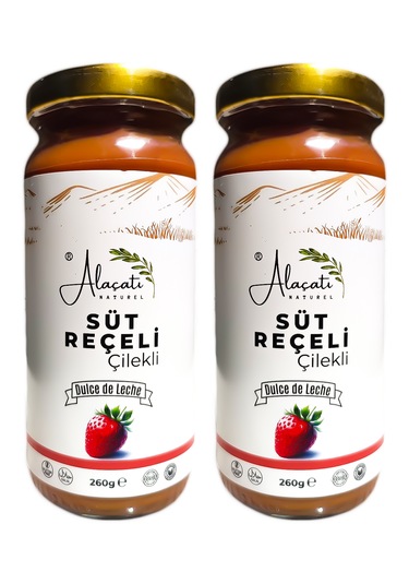 Çilekli Doğal Süt Reçeli 260g X2 Adet