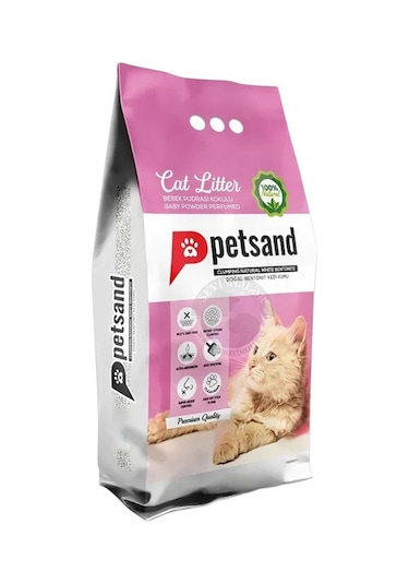 Bebek Pudralı Kedi Kumu 10 Lt