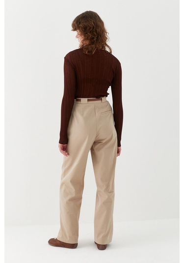 Kemerli Palazzo Pantolon Taş Taş