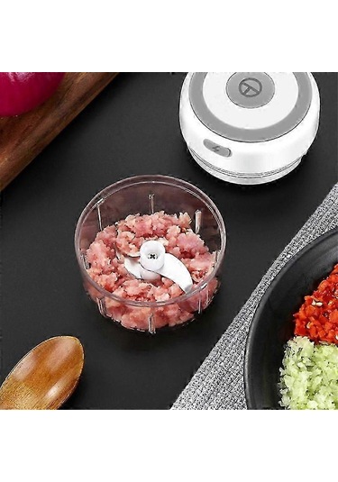 100/250ml Elektrikli Sarımsak Ezici Sarımsak Presi Sebze Çili Et Sarımsak Doğrayıcı Pembe 250ml Siyah