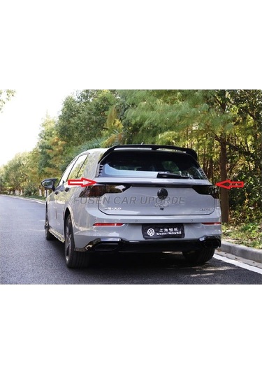 Volkswagen Golf 8 Uyumlu Middle Spoiler İthal Piano Black Spoiler