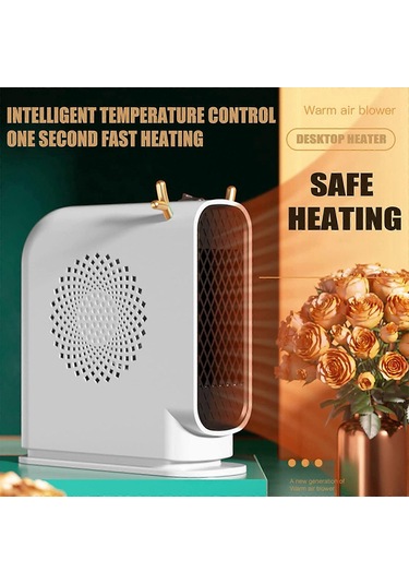 Taşınabilir Isıtıcı, Termostatlı Kompakt Elektrikli Eleman Isıtıcı, Sessiz Ve Güvenli Taşınabilir Oda Isıtıcısı