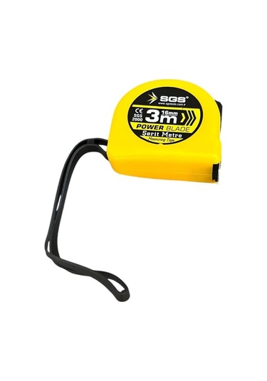 Sgs Güçlü Çelik Şerit Metre 3m / 16mm Standart